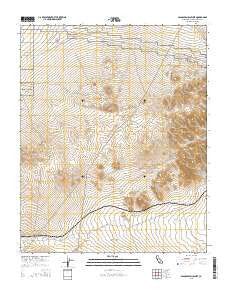 Spangler Hills West California Current topographic map, 1:24000 scale, 7.5 X 7.5 Minute, Year 2015