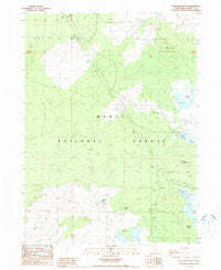 Spaulding Butte California Historical topographic map, 1:24000 scale, 7.5 X 7.5 Minute, Year 1988
