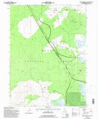 Spaulding Butte California Historical topographic map, 1:24000 scale, 7.5 X 7.5 Minute, Year 1993