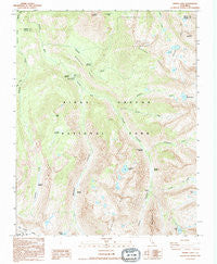 Sphinx Lakes California Historical topographic map, 1:24000 scale, 7.5 X 7.5 Minute, Year 1993