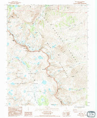 Split Mtn California Historical topographic map, 1:24000 scale, 7.5 X 7.5 Minute, Year 1990