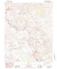 Split Mtn. California Historical topographic map, 1:24000 scale, 7.5 X 7.5 Minute, Year 1984