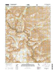 Split Mountain California Current topographic map, 1:24000 scale, 7.5 X 7.5 Minute, Year 2015