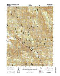 Spring Garden California Current topographic map, 1:24000 scale, 7.5 X 7.5 Minute, Year 2015