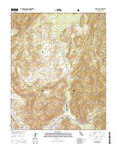 Springville California Current topographic map, 1:24000 scale, 7.5 X 7.5 Minute, Year 2015