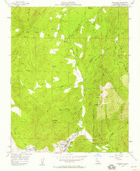 Springville California Historical topographic map, 1:24000 scale, 7.5 X 7.5 Minute, Year 1957