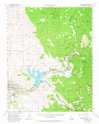 Springville California Historical topographic map, 1:62500 scale, 15 X 15 Minute, Year 1957