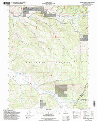 Squaw Valley Peak California Historical topographic map, 1:24000 scale, 7.5 X 7.5 Minute, Year 1994