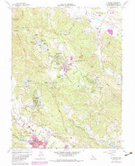 St. Helena California Historical topographic map, 1:24000 scale, 7.5 X 7.5 Minute, Year 1960