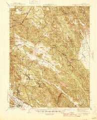 St. Helena California Historical topographic map, 1:62500 scale, 15 X 15 Minute, Year 1945