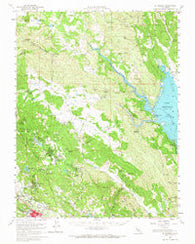 St. Helena California Historical topographic map, 1:62500 scale, 15 X 15 Minute, Year 1960