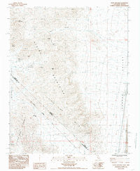 State Line Pass California Historical topographic map, 1:24000 scale, 7.5 X 7.5 Minute, Year 1985