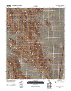 State Line Pass California Historical topographic map, 1:24000 scale, 7.5 X 7.5 Minute, Year 2012