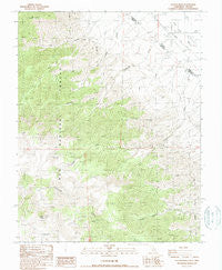 Station Peak California Historical topographic map, 1:24000 scale, 7.5 X 7.5 Minute, Year 1987