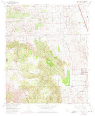 Steele Peak California Historical topographic map, 1:24000 scale, 7.5 X 7.5 Minute, Year 1967