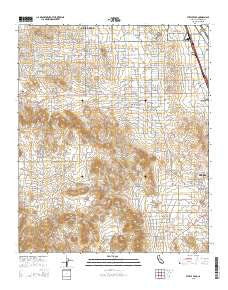 Steele Peak California Current topographic map, 1:24000 scale, 7.5 X 7.5 Minute, Year 2015
