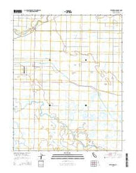 Stevinson California Current topographic map, 1:24000 scale, 7.5 X 7.5 Minute, Year 2015
