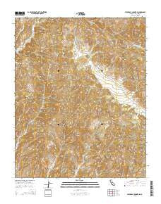 Stockdale Mountain California Current topographic map, 1:24000 scale, 7.5 X 7.5 Minute, Year 2015