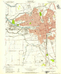 Stockton West California Historical topographic map, 1:24000 scale, 7.5 X 7.5 Minute, Year 1952