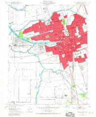 Stockton West California Historical topographic map, 1:24000 scale, 7.5 X 7.5 Minute, Year 1952