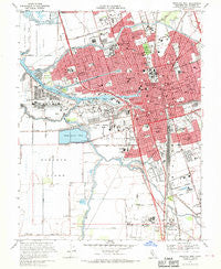 Stockton West California Historical topographic map, 1:24000 scale, 7.5 X 7.5 Minute, Year 1968