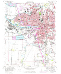 Stockton West California Historical topographic map, 1:24000 scale, 7.5 X 7.5 Minute, Year 1968