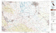 Stockton California Historical topographic map, 1:100000 scale, 30 X 60 Minute, Year 1989