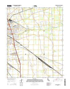 Stockton East California Current topographic map, 1:24000 scale, 7.5 X 7.5 Minute, Year 2015