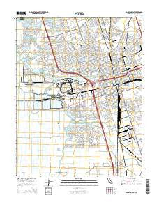 Stockton West California Current topographic map, 1:24000 scale, 7.5 X 7.5 Minute, Year 2015