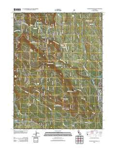 Stover Mountain California Historical topographic map, 1:24000 scale, 7.5 X 7.5 Minute, Year 2012