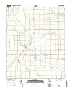 Stratford California Current topographic map, 1:24000 scale, 7.5 X 7.5 Minute, Year 2015