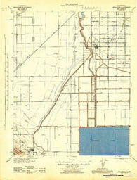 Stratford California Historical topographic map, 1:62500 scale, 15 X 15 Minute, Year 1943