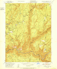 Strawberry Valley California Historical topographic map, 1:24000 scale, 7.5 X 7.5 Minute, Year 1950