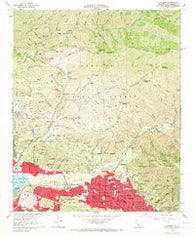 Sunland California Historical topographic map, 1:24000 scale, 7.5 X 7.5 Minute, Year 1966