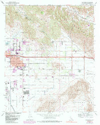 Sunnymead California Historical topographic map, 1:24000 scale, 7.5 X 7.5 Minute, Year 1967