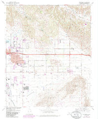 Sunnymead California Historical topographic map, 1:24000 scale, 7.5 X 7.5 Minute, Year 1967