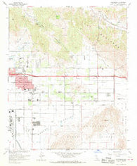 Sunnymead California Historical topographic map, 1:24000 scale, 7.5 X 7.5 Minute, Year 1967