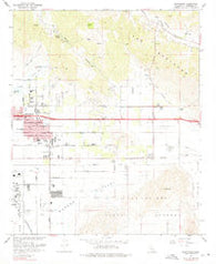 Sunnymead California Historical topographic map, 1:24000 scale, 7.5 X 7.5 Minute, Year 1967
