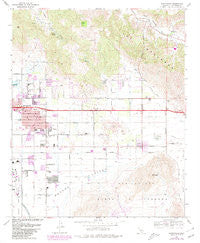 Sunnymead California Historical topographic map, 1:24000 scale, 7.5 X 7.5 Minute, Year 1967