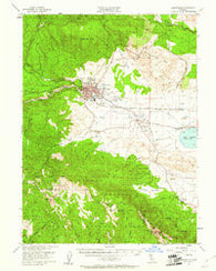 Susanville California Historical topographic map, 1:62500 scale, 15 X 15 Minute, Year 1954