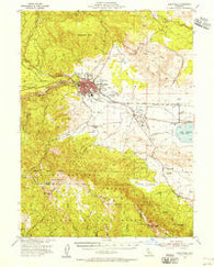 Susanville California Historical topographic map, 1:62500 scale, 15 X 15 Minute, Year 1954