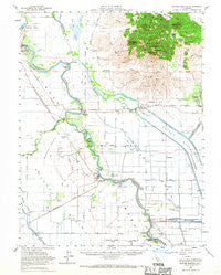 Sutter Buttes California Historical topographic map, 1:62500 scale, 15 X 15 Minute, Year 1954