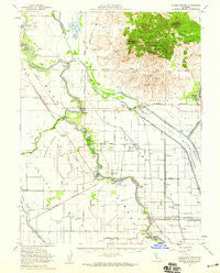 Sutter Buttes California Historical topographic map, 1:62500 scale, 15 X 15 Minute, Year 1954