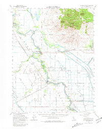 Sutter Buttes California Historical topographic map, 1:62500 scale, 15 X 15 Minute, Year 1954