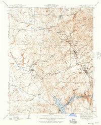 Sutter Creek California Historical topographic map, 1:62500 scale, 15 X 15 Minute, Year 1941