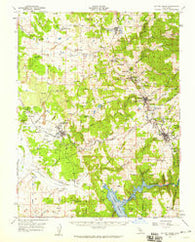 Sutter Creek California Historical topographic map, 1:62500 scale, 15 X 15 Minute, Year 1957