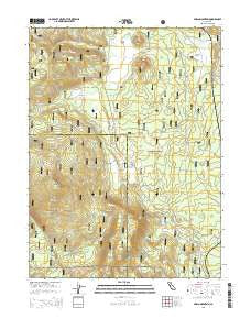 Swain Mountain California Current topographic map, 1:24000 scale, 7.5 X 7.5 Minute, Year 2015