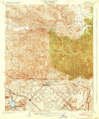 Sylmar California Historical topographic map, 1:24000 scale, 7.5 X 7.5 Minute, Year 1935