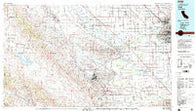 Taft California Historical topographic map, 1:100000 scale, 30 X 60 Minute, Year 1981
