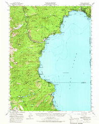 Tahoe California Historical topographic map, 1:62500 scale, 15 X 15 Minute, Year 1955